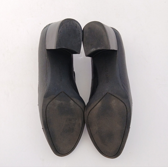 Franco Sarto Leather Lace Up Block Heel Size 9.5 - Picture 7 of 7